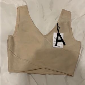 Crop top tan / sand / gold